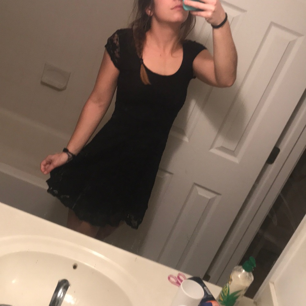 LA Hearts Black lace dress from Pac Sun
